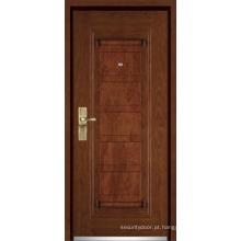 Porta blindada de madeira de aço / porta blindada (YF-G9009)